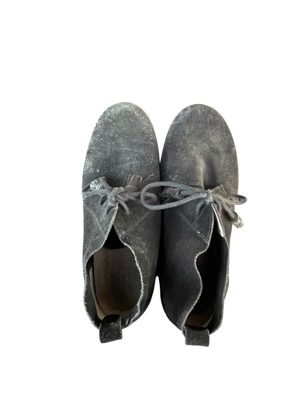 Hush Puppies Black Suede Ankle Booties